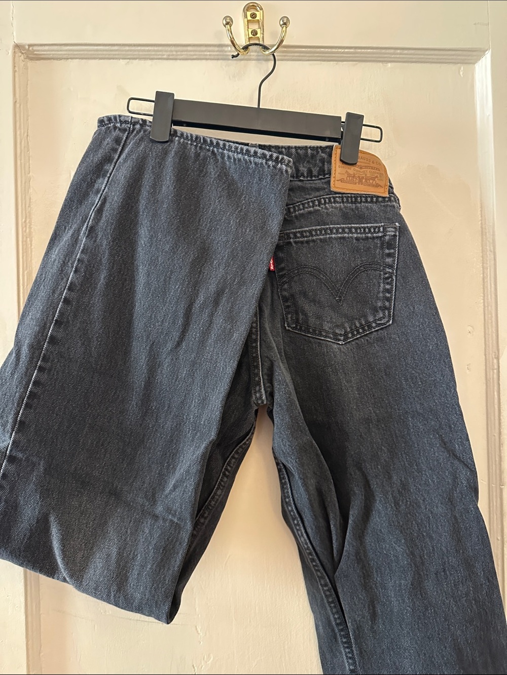 Levi's Straight-Leg Black Denim Jeans
